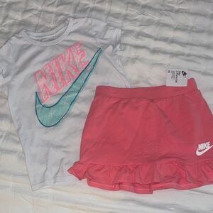 Nike Kids Pink Skirt Set 6x